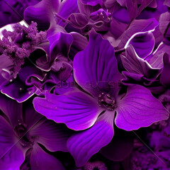 Poster - purple flowers