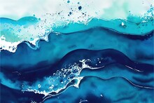 Fond Abstrait Bleu De Texture Marine