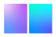 Set of 2 winter gradient backgrounds in blue, cyan and purple with soft transitions. For brochures, booklets, banners, wallpapers, business cards, social media and other projects. For web and print.