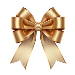 Wall Mural - gold bow and ribbon