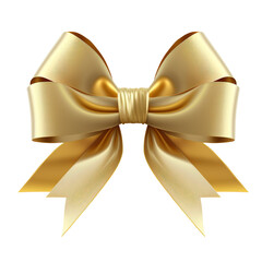 Wall Mural - gold bow and ribbon