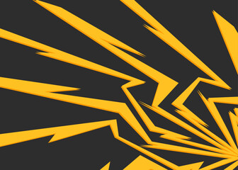 Poster - Abstract background with incandescent spike lines pattern
