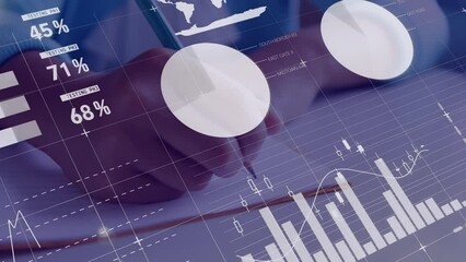 Poster - Animation of data processing over hands writing in classroom