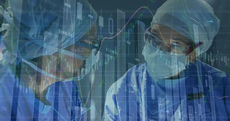 Poster - Animation of financial data processing over diverse doctors