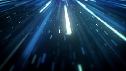 Poster - Big Data Digital Business Hi-tech Background/ 4k animation of an abstract wallpaper big data business digital technology background including connected lines and numbers matrix styled flowing with dep