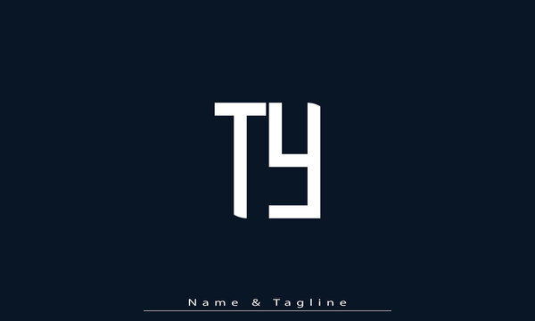 Alphabet letters Initials Monogram logo TY , YT