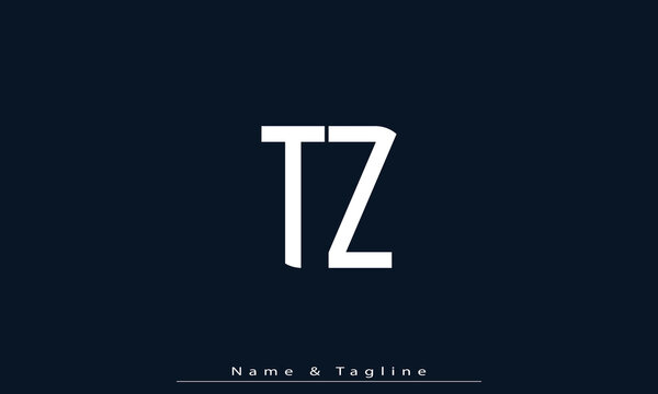 Alphabet letters Initials Monogram logo TZ , ZT