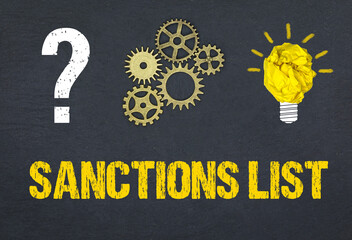 Canvas Print - Sanctions List