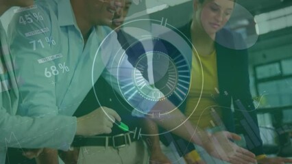 Poster - Animation of network of connections over diverse people using smartphone