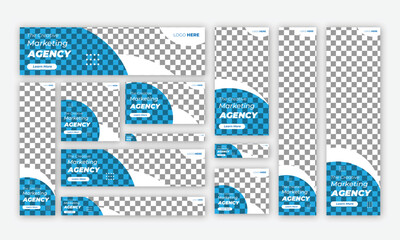 banner design web template set, horizontal header web banner.modern background for website design, s