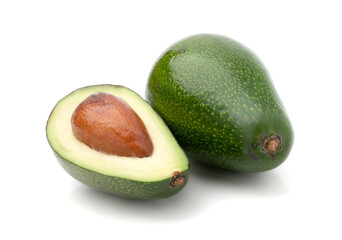 Wall Mural - Avocado isolated on white