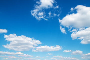 Wall Mural - White clouds in blue sky.