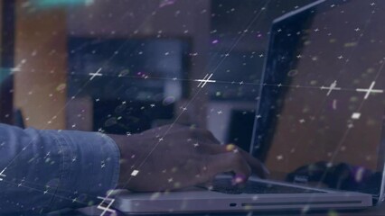 Poster - Animation of scope scanning and data processing over grid and computer