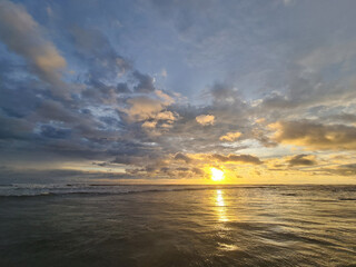 Poster - Panoramic sunset background