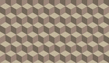 Abstract 3D geometric cubes wallpaper. Seamless repeating pattern background.