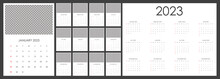 Calendar For 2023 With Place For Your Photo