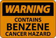 © Seetwo - Warning Contains Benzene Sign On White Background