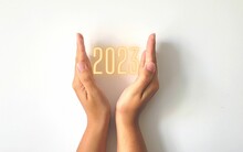 Hand Happy New Year 2023