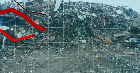 Poster - Animation of data processing over rubbish dump