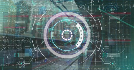 Poster - Animation of data processing over cityscape