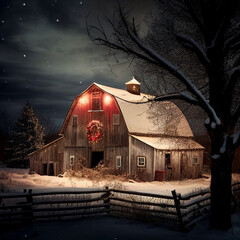 Christmas barn