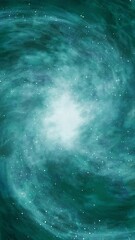 Wall Mural - beautiful spiral galaxy cosmic background. vertical video