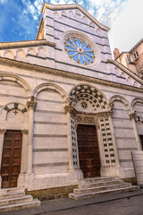 Wall Mural - Lucca, Italy. Church of Chiesa di San Cristoforo, XII century