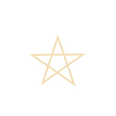 golden star astrological symbol