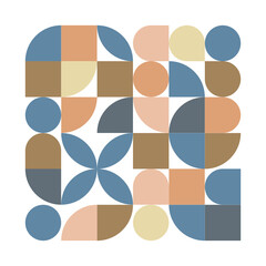 Poster - Pattern of Geometric shape. Abstract poster. Tile design. Vector illustration. Stock image. 