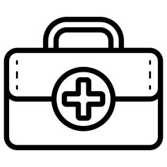 Wall Mural - medical aid kit icon