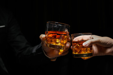 Wall Mural - whiskey, for a friendly party in a bar or a restaurant.