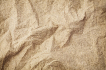 Wall Mural - Crumpled brown napkin texture background