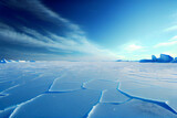 arctique. Antarctique. fissures