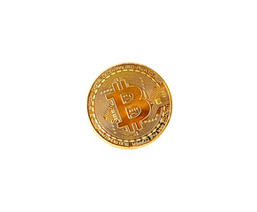 gold coin cryptocurrency on transparent background background