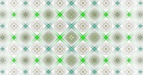 Poster - Color Geometric pattern. Colorful ornamental graphic design. Mosaic ornaments.