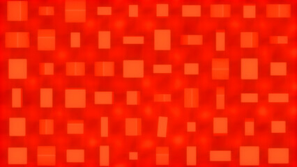 Wall Mural - red hi-tech cg pattern of geometry boxes - randomization - abstract 3d rendering