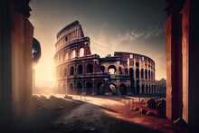 Roman Coliseum, Ruin, Monument, Site, Tourism, Architecture, Italy, Europe, Landmark, History, Arena, Gladiator,