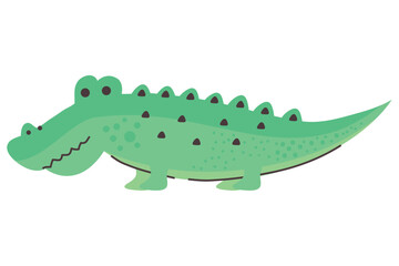 Sticker - cute crocodile animal