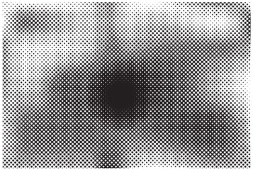 Wall Mural - halftone back circle