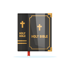 Canvas Print - Holy bible book. Front view. The word of God