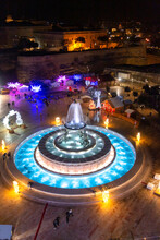 Triton Fountain At The Entrance Of Valletta