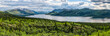 Fish Lake and mountains in the Yukon; Whitehorse,Yukon, Canada