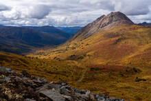 Stunning Views Of The Remote Yukon Territory In Autumn. Beautiful Scenery In Every Direction; Yukon, Canada