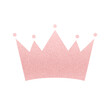 Pink Glitter Crown Transparent Clipart