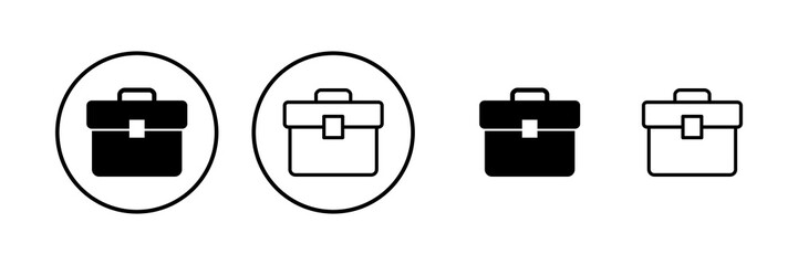 Briefcase icon vector illustration. suitcase sign and symbol. luggage symbol.