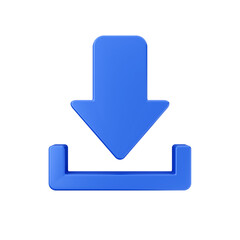 Fototapete - download file data 3d render icon illustration