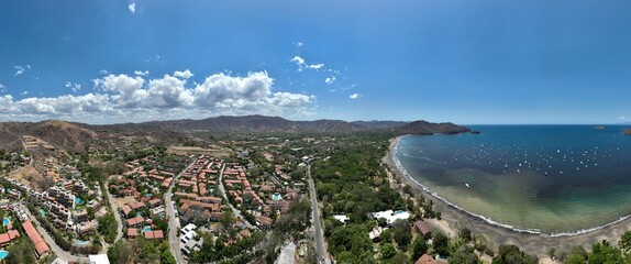 Wall Mural - Aerial View of Playas del Coco in Guanacaste, Costa Rica