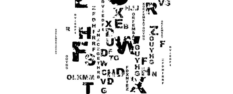 abstract background with alphabet	