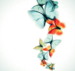 Poster - Abstract Design with Butterflies