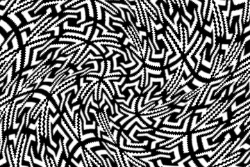 Wall Mural - Black and white abstract background with lines. Background pattern texture.